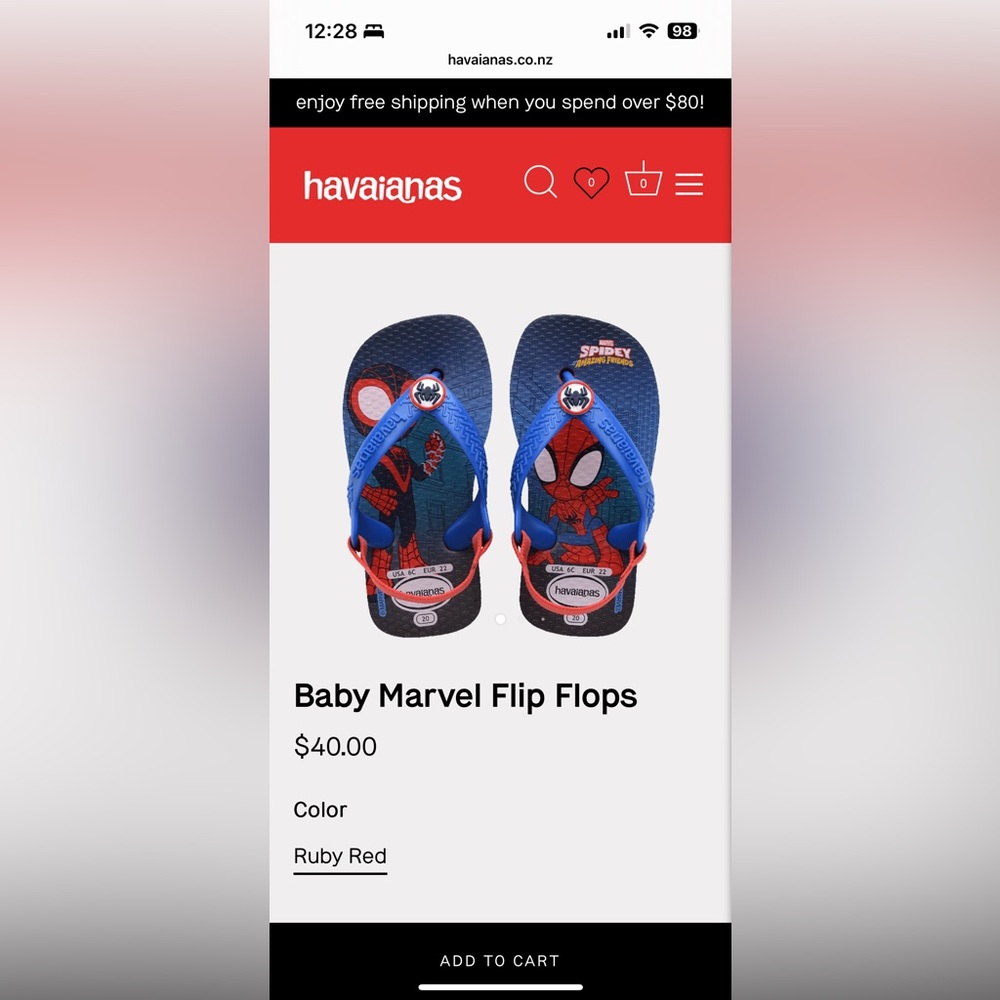 NWOT Havaianas toddler sandles
